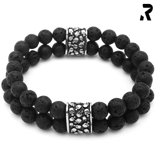 Totenkopfarmband Black Souls 2