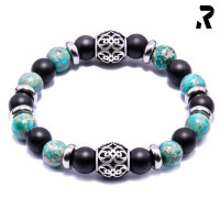 biker armband capri, jaspis, onyx, ornamentperlen, bikerschmuck, rockerschmuck, männerarmband, frauenarmband biker armband capri, jaspis, onyx, ornamentperlen, bikerschmuck, rockerschmuck, männerarmband, frauenarmband