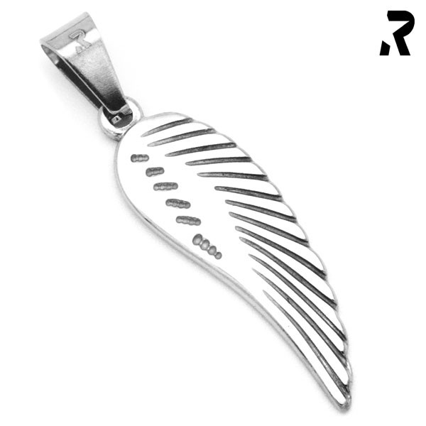 engelsflügel anhänger wing, flügel kettenanhänger, kettenanhänger damen, kettenanhänger für damen, geschenkidee, biker geschenk, anhänger mit kette, edelstahl anhänger
